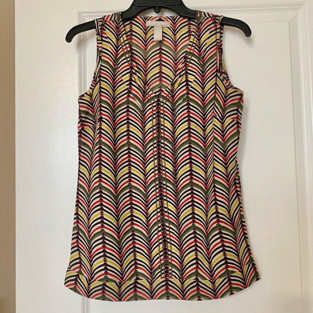 Women’s NWOT Banana Republic Beaded Blouse - size XSP